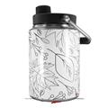 Skin Decal Wrap for Yeti Half Gallon Jug Fall Black On White - JUG NOT INCLUDED by WraptorSkinz