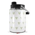 Skin Decal Wrap for Yeti Half Gallon Jug Hearts Green - JUG NOT INCLUDED by WraptorSkinz