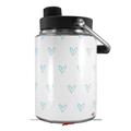Skin Decal Wrap for Yeti Half Gallon Jug Hearts Light Blue - JUG NOT INCLUDED by WraptorSkinz