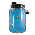 Skin Decal Wrap for Yeti Half Gallon Jug Sea Shells 02 Blue Medium - JUG NOT INCLUDED by WraptorSkinz