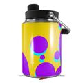 Skin Decal Wrap for Yeti Half Gallon Jug Drip Purple Yellow Teal - JUG NOT INCLUDED by WraptorSkinz
