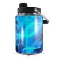Skin Decal Wrap for Yeti Half Gallon Jug Cubic Shards Blue - JUG NOT INCLUDED by WraptorSkinz