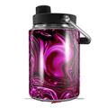 Skin Decal Wrap compatible with Yeti Half Gallon Jug Liquid Metal Chrome Hot Pink Fuchsia - JUG NOT INCLUDED by WraptorSkinz