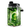 Skin Decal Wrap compatible with Yeti Half Gallon Jug Liquid Metal Chrome Neon Green - JUG NOT INCLUDED by WraptorSkinz