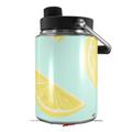 Skin Decal Wrap compatible with Yeti Half Gallon Jug Lemons Blue - JUG NOT INCLUDED by WraptorSkinz