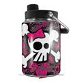 Skin Decal Wrap for Yeti Half Gallon Jug Girly Skull Bones - JUG NOT INCLUDED by WraptorSkinz