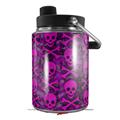 Skin Decal Wrap for Yeti Half Gallon Jug Pink Skull Bones - JUG NOT INCLUDED by WraptorSkinz