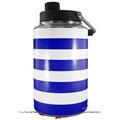 Skin Decal Wrap for Yeti 1 Gallon Jug Psycho Stripes Blue and White - JUG NOT INCLUDED by WraptorSkinz