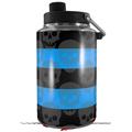 Skin Decal Wrap for Yeti 1 Gallon Jug Skull Stripes Blue - JUG NOT INCLUDED by WraptorSkinz