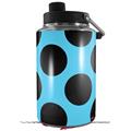 Skin Decal Wrap for Yeti 1 Gallon Jug Kearas Polka Dots Black And Blue - JUG NOT INCLUDED by WraptorSkinz