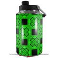 Skin Decal Wrap for Yeti 1 Gallon Jug Criss Cross Green - JUG NOT INCLUDED by WraptorSkinz