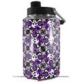 Skin Decal Wrap for Yeti 1 Gallon Jug Splatter Girly Skull Purple - JUG NOT INCLUDED by WraptorSkinz