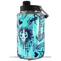 Skin Decal Wrap for Yeti 1 Gallon Jug Scene Kid Sketches Blue - JUG NOT INCLUDED by WraptorSkinz