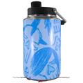 Skin Decal Wrap for Yeti 1 Gallon Jug Skull Sketches Blue - JUG NOT INCLUDED by WraptorSkinz