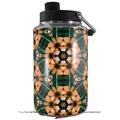 Skin Decal Wrap for Yeti 1 Gallon Jug Floral Pattern Orange - JUG NOT INCLUDED by WraptorSkinz