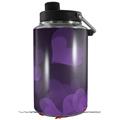 Skin Decal Wrap for Yeti 1 Gallon Jug Bokeh Hearts Purple - JUG NOT INCLUDED by WraptorSkinz