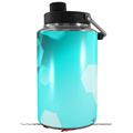 Skin Decal Wrap for Yeti 1 Gallon Jug Bokeh Hex Neon Teal - JUG NOT INCLUDED by WraptorSkinz