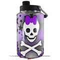 Skin Decal Wrap for Yeti 1 Gallon Jug Princess Skull Heart Purple - JUG NOT INCLUDED by WraptorSkinz