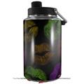 Skin Decal Wrap for Yeti 1 Gallon Jug Rainbow Lips Black - JUG NOT INCLUDED by WraptorSkinz