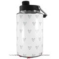 Skin Decal Wrap for Yeti 1 Gallon Jug Hearts Light Green - JUG NOT INCLUDED by WraptorSkinz