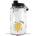 Skin Decal Wrap for Yeti 1 Gallon Jug Lemon Black and White - JUG NOT INCLUDED by WraptorSkinz