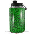 Skin Decal Wrap for Yeti 1 Gallon Jug Folder Doodles Green - JUG NOT INCLUDED by WraptorSkinz
