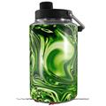 Skin Decal Wrap compatible with Yeti 1 Gallon Jug Liquid Metal Chrome Neon Green - JUG NOT INCLUDED by WraptorSkinz