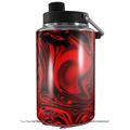 Skin Decal Wrap compatible with Yeti 1 Gallon Jug Liquid Metal Chrome Red - JUG NOT INCLUDED by WraptorSkinz