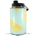 Skin Decal Wrap compatible with Yeti 1 Gallon Jug Lemons Blue - JUG NOT INCLUDED by WraptorSkinz