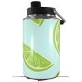 Skin Decal Wrap compatible with Yeti 1 Gallon Jug Limes Blue - JUG NOT INCLUDED by WraptorSkinz