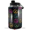 Skin Decal Wrap for Yeti 1 Gallon Jug Kearas Peace Signs Black - JUG NOT INCLUDED by WraptorSkinz
