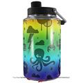 Skin Decal Wrap for Yeti 1 Gallon Jug Cute Rainbow Monsters - JUG NOT INCLUDED by WraptorSkinz
