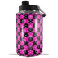 Skin Decal Wrap for Yeti 1 Gallon Jug Skull and Crossbones Checkerboard - JUG NOT INCLUDED by WraptorSkinz