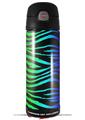 Skin Decal Wrap for Thermos Funtainer 16oz Bottle Rainbow Zebra (BOTTLE NOT INCLUDED) by WraptorSkinz