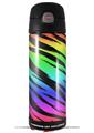 Skin Decal Wrap for Thermos Funtainer 16oz Bottle Tiger Rainbow (BOTTLE NOT INCLUDED) by WraptorSkinz