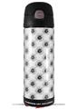 Skin Decal Wrap for Thermos Funtainer 16oz Bottle Kearas Daisies Black on White (BOTTLE NOT INCLUDED) by WraptorSkinz