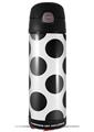 Skin Decal Wrap for Thermos Funtainer 16oz Bottle Kearas Polka Dots White And Black (BOTTLE NOT INCLUDED) by WraptorSkinz