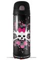 Skin Decal Wrap for Thermos Funtainer 16oz Bottle Scene Skull Splatter (BOTTLE NOT INCLUDED) by WraptorSkinz