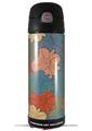Skin Decal Wrap for Thermos Funtainer 16oz Bottle Flowers Pattern 01 (BOTTLE NOT INCLUDED) by WraptorSkinz