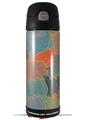 Skin Decal Wrap for Thermos Funtainer 16oz Bottle Flowers Pattern 03 (BOTTLE NOT INCLUDED) by WraptorSkinz
