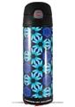 Skin Decal Wrap for Thermos Funtainer 16oz Bottle Daisies Blue (BOTTLE NOT INCLUDED) by WraptorSkinz