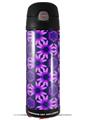 Skin Decal Wrap for Thermos Funtainer 16oz Bottle Daisies Purple (BOTTLE NOT INCLUDED) by WraptorSkinz
