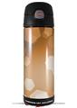 Skin Decal Wrap for Thermos Funtainer 16oz Bottle Bokeh Hex Orange (BOTTLE NOT INCLUDED) by WraptorSkinz