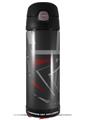 Skin Decal Wrap for Thermos Funtainer 16oz Bottle Baja 0023 Red Dark (BOTTLE NOT INCLUDED) by WraptorSkinz