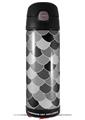 Skin Decal Wrap for Thermos Funtainer 16oz Bottle Scales Black (BOTTLE NOT INCLUDED) by WraptorSkinz