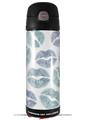 Skin Decal Wrap for Thermos Funtainer 16oz Bottle Blue Green Lips (BOTTLE NOT INCLUDED) by WraptorSkinz