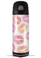 Skin Decal Wrap for Thermos Funtainer 16oz Bottle Pink Orange Lips (BOTTLE NOT INCLUDED) by WraptorSkinz
