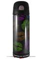 Skin Decal Wrap for Thermos Funtainer 16oz Bottle Rainbow Lips Black (BOTTLE NOT INCLUDED) by WraptorSkinz