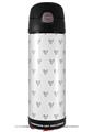 Skin Decal Wrap for Thermos Funtainer 16oz Bottle Hearts Gray (BOTTLE NOT INCLUDED) by WraptorSkinz
