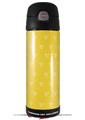 Skin Decal Wrap for Thermos Funtainer 16oz Bottle Hearts Yellow On White (BOTTLE NOT INCLUDED) by WraptorSkinz